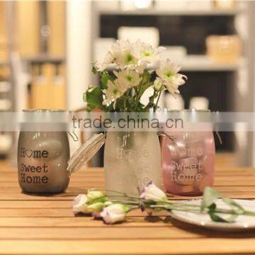 foodgrade transparent colorful glass bottle storage jar with lid