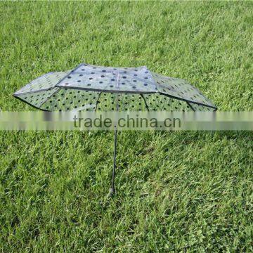 China new china products for sale transparent umbrellas with leafes printing