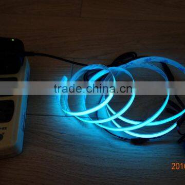 AC110V-220V Constant light INVER lighting decoration 1500mmX10mm Blue-green EL light tape