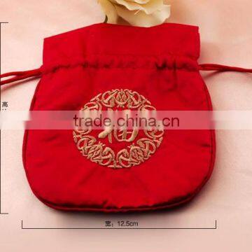 2015 Christmas Jute Drawstring Gift Pouch Bag photo-4