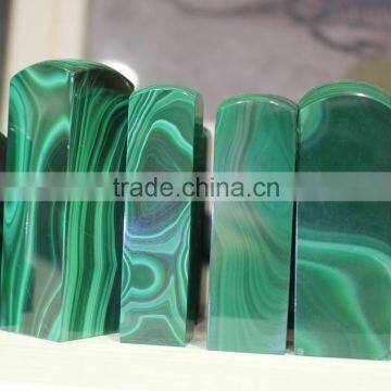 natural malachite stone seal Chapter material for sale