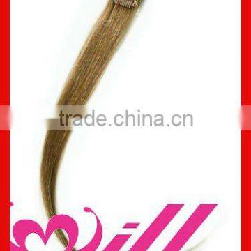 remy hair 1 piece clip in hair extensions brown clip in hair extension brazilian hair