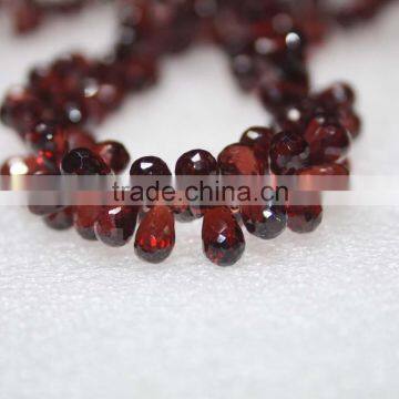 Mozambique Garnet Faceted Briolette Drops