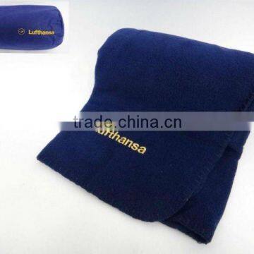 100% polyester embroidery Cool Blanket with bag