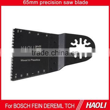 65mm precision oscillating tool saw blade for fast cutting wood,plastic, with high cutting speed