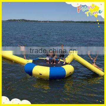 Water Bouncer with Slide and Launch Water Sports Bongo Lake Pond Pool Iflatable