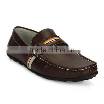 Top quality 2016 best casual flat shoes fashion classic cowhide genuine leather soft sole casual men tan shoes