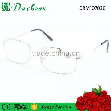 Simple design full frame metal cheaper promotional eyeglasses frame for reading