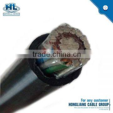 2x8 2x10 3x6 3x8 AWG medium voltage XLPE Insulated Concentric Copper Cable