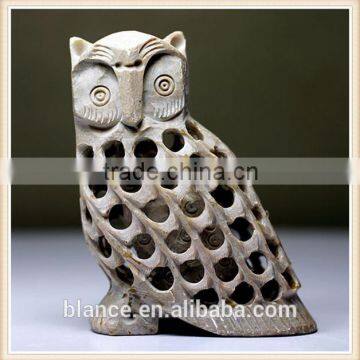 antique ceramic owl figurine for corporate gifts and home decoration