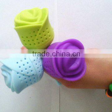 Contemporary promotional silicone mug tea infuser