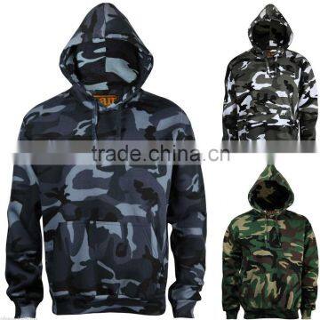 Camouflage HOODED Hunting Fishing Mens Hoodie