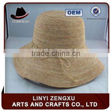 new fashion crocheted straw hat caps for kids