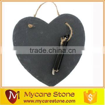 Black Slate Heart Shape Slate Gift