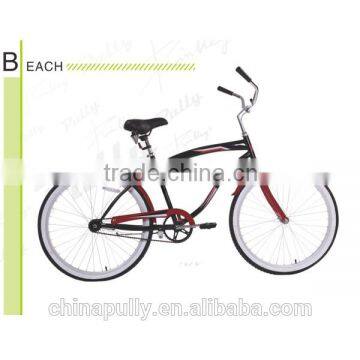 2014 hot sell BC2603 PULLY 26 inch single speed CHEAP Beach cruiser bike