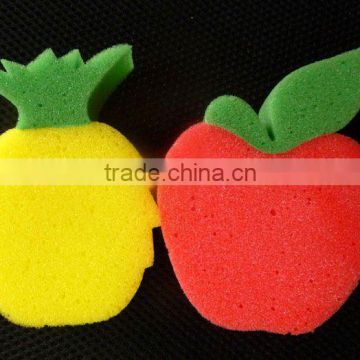 baby body fruit washing sponge