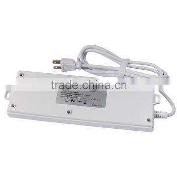 AC to DC 5.9ft White US Plug Universal 6 Outlet Power Extension Socket With 8 USB Charger Switch Knob photo-4