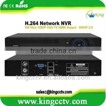 8ch Mobile Phone Multi-language Support IE Chrome Firefox Safari 1080p nvr ip recorder