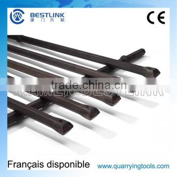 Low cost Hex 19 22 25*108mm monoblock steel rod for quarrying