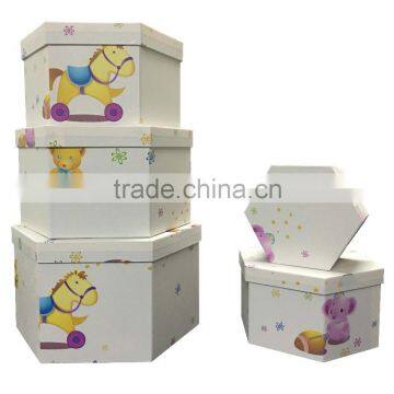 2016 new set of 5 storage paper box