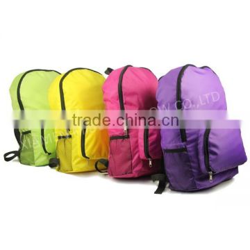 2015 New designed wholesale foldable backpack bag, school backpack