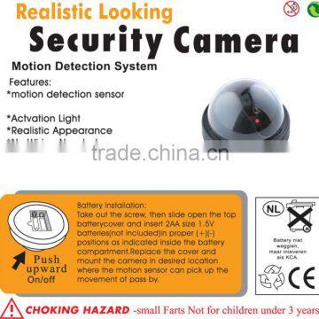 2016 Best Selling Excellent Deterrent 2pcs 1.5VAA Batteries Operated Blinking RED LED CCTV Dome Dummy Fake Seceurity Camera photo-5