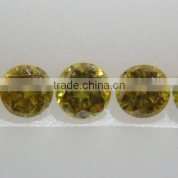 1.1-1.4mm Fancy Green Natural Loose Brialliant Cut Diamond Lot SI Clarity Good Fire