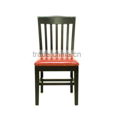 Furniture restaurant modern leather luxury wooden carved leisure garden dining chair