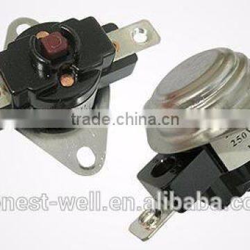 T34-R-223 3/4 Inch Manual Reset TUV CQC UL Certified Bimetal Thermostat