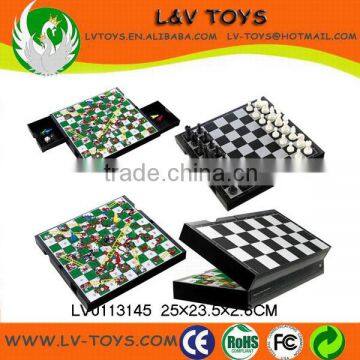 2 in 1 chess board game & snake ladder chess games