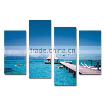 Beautiful scenery sea canvas prints for home decoration