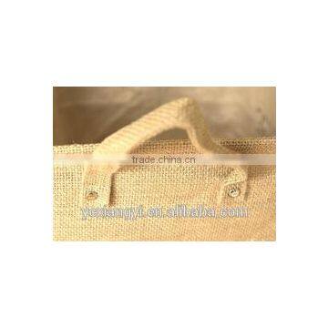 Foldable Large Line Canvas Bathroom Towel Shampoo Organizer Storage Basket Hamper Tote Bag