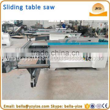 Horizontal style woodworking use and table panel saw type with sliding table saw