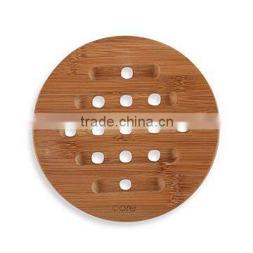 2015 NEW Totally Weddding Gift Kitchen Set of 3 Bamboo Wood Tableware Trivet Coaster Placemat Set photo-3