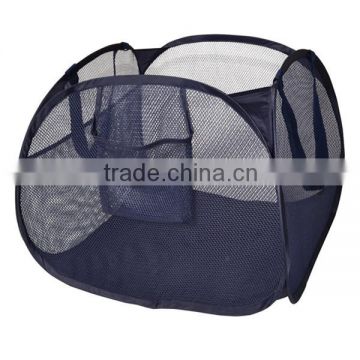 Navy Blue Deluxe Pop-Up Hamper laundry basket Pyramid for colthes , toys ,bathroom accessories