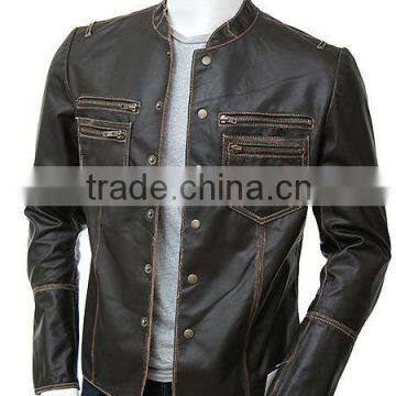 Men Leather Fashion Jacket