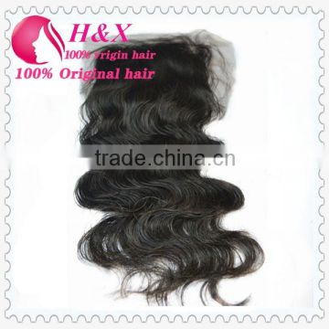 Fast Shipping 100% Human Hair Body Wave Brazilian Hair Lace Closure