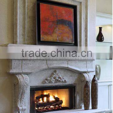 White Marble Fireplace