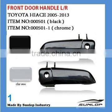 toyota hiace car spare parts hiace Chrome Front Door Handle#000501-1 000501 black chrome door handle hiace front door handle