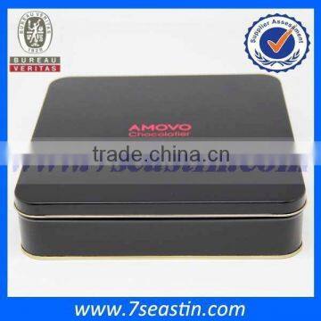 high quality suqare tin box for chocolate candy cookies from Dongguan factory