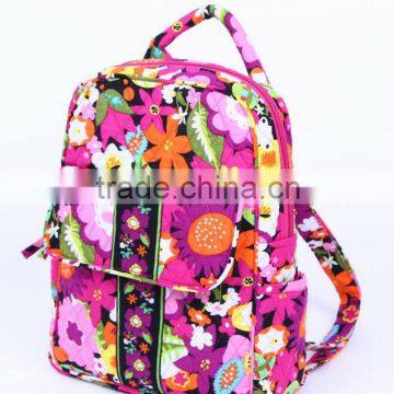 Z326 SD041N kids mini travel 100% cotton quilted backpack