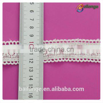 2016 top design white hollow out lace trim for cup surface