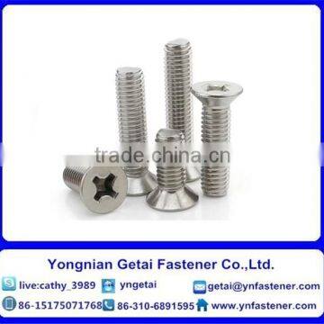 Self-tapping/cutting locking screws with Cross recessed pan/ countersunk head/Cross recessed raised countersunk head