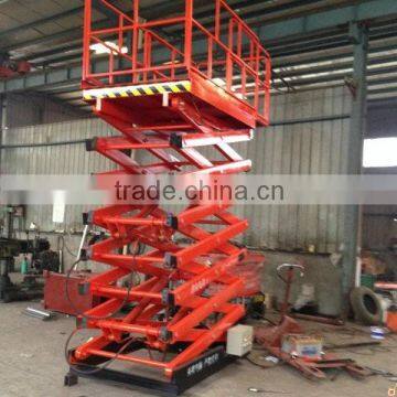 9m cargo scissor lift for warehouse