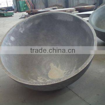 carbon steel hemispherical dish head for pressure reaction kettle