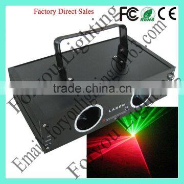 Durable latest wholesale double head red and green laser light