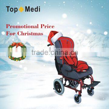 Christmas Promotion Reclining baby care car seat for cerebral palsy baby wheelchair