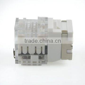 Cat6 UL 90Degree Toolless Half Shielded STP Modular Keystone Jack photo-3