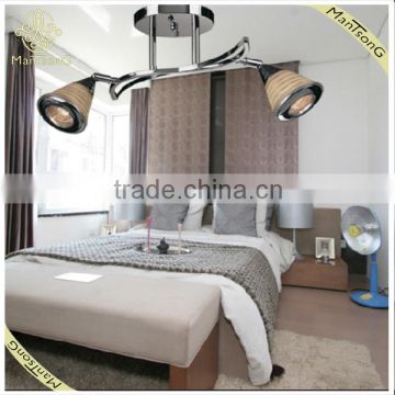 Cheap Living Room Decoration Glass Ceiling Lamps with Rotatable Lampshade Lights