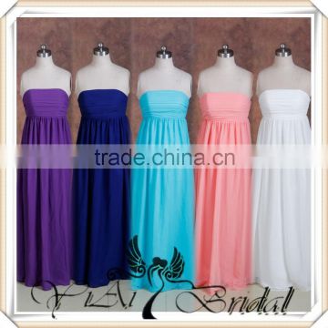 RSE75 Wholesale Chiffon Traditional Long Bridesmaid Dress